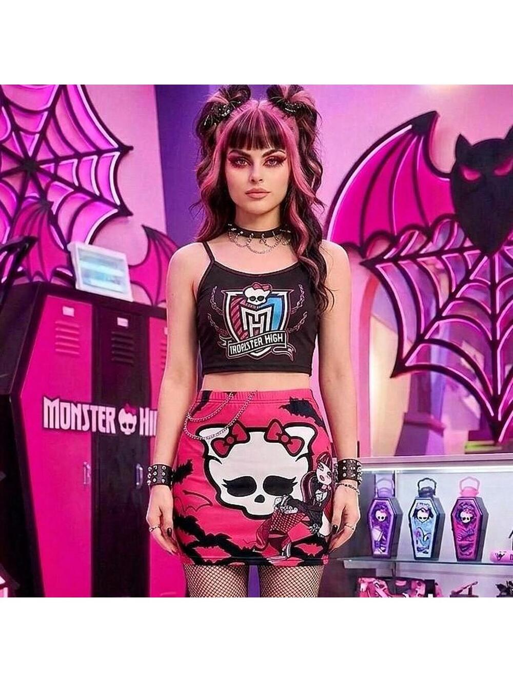 🦇 Monster High Draculaura Inspired Mini Skirt 💖